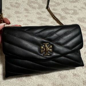 Tory Burch Kira chevron chain wallet. NWT